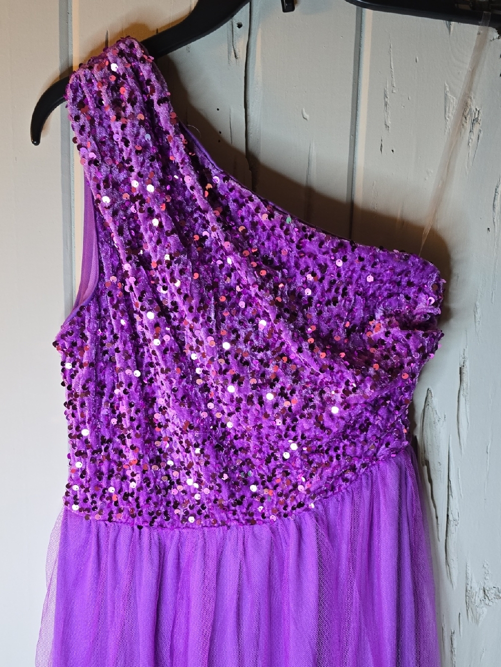 Chic Strapless Purple Dress - Picture 3 of 4